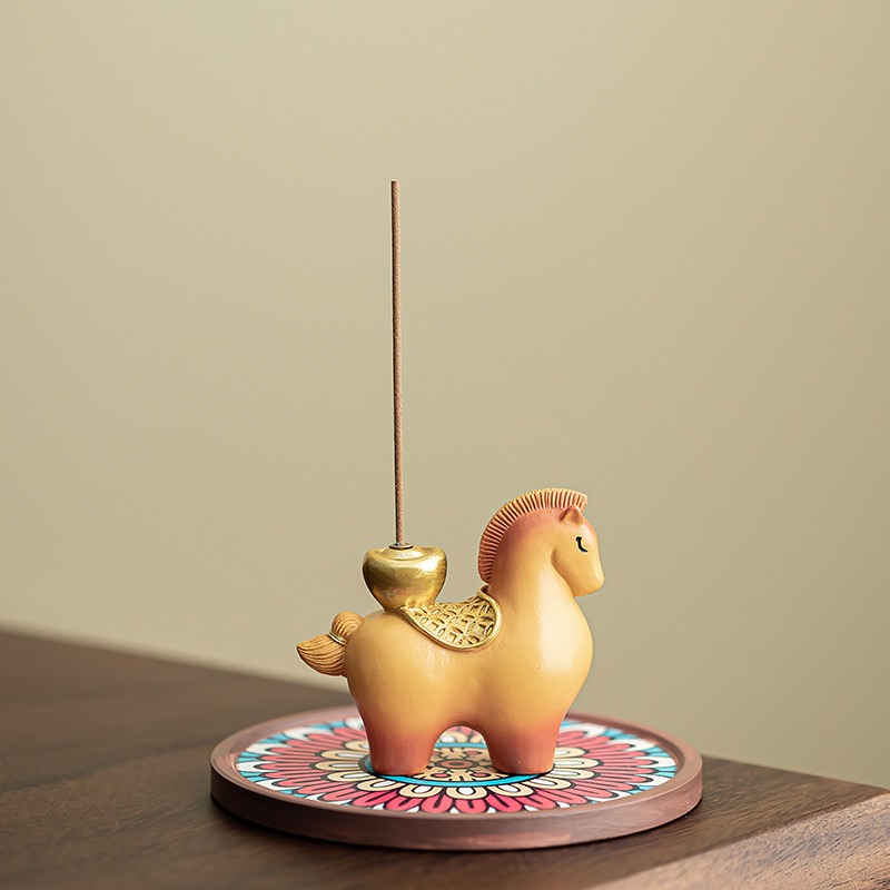 Wealth on Horseback Incense Burner