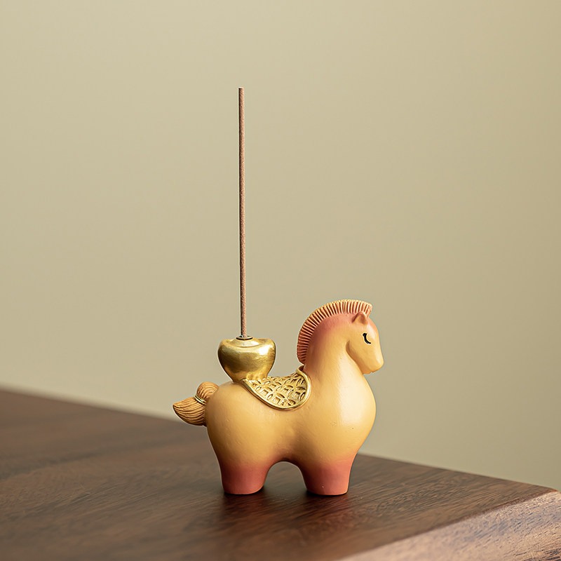 Wealth on Horseback Incense Burner
