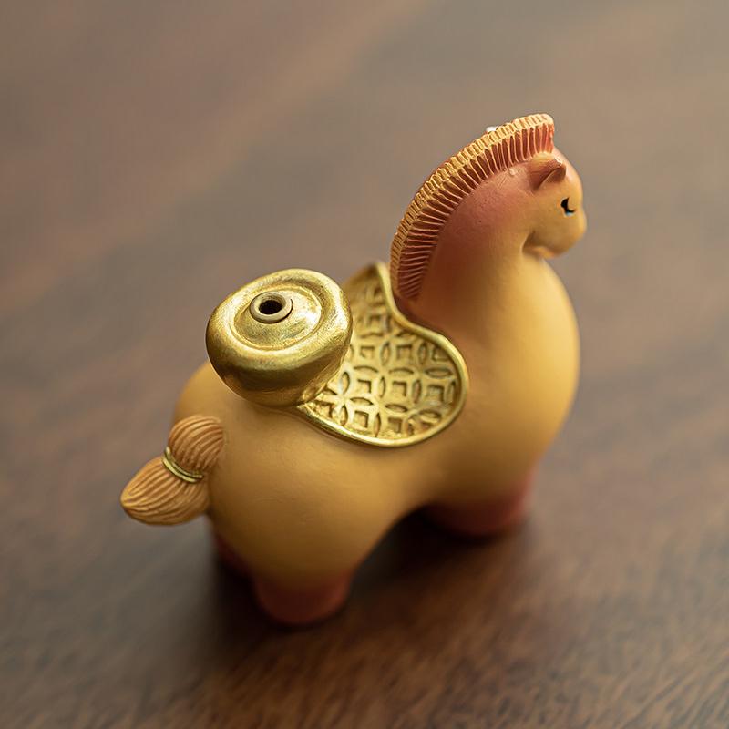 Wealth on Horseback Incense Burner