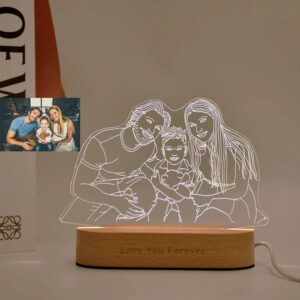 Personalized 3D Group Photo Night Light