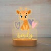 Personalized Kids Night Light Custom Name Lamp - Giraffe Style