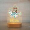 Personalized Kids Night Light Custom Name Lamp - Mermaid Style
