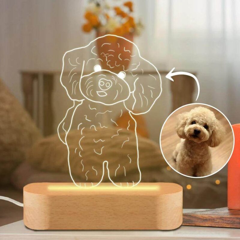Personalized 3D Pet Photo Night Light
