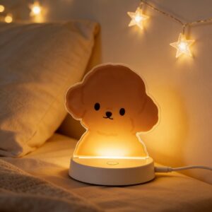 Custom Puppy Night Light Brown Teddy