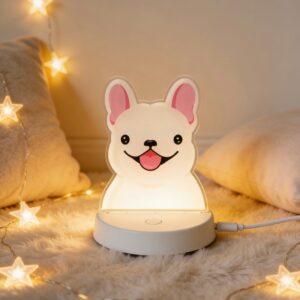Custom Puppy Night Light Cream French Bulldog