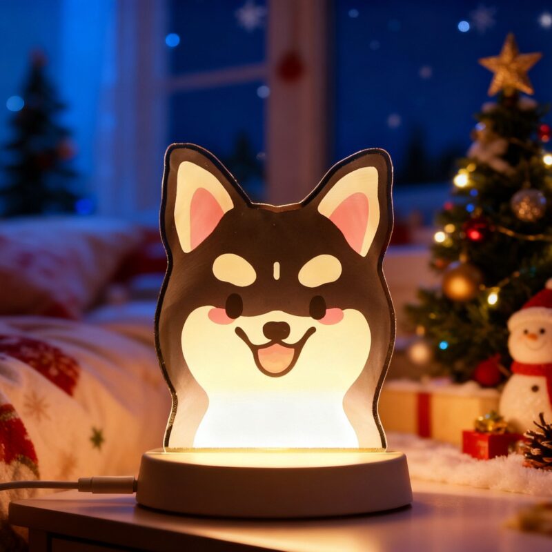 Custom Puppy Night Light Husky