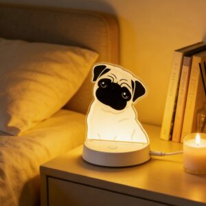 Custom Puppy Night Light Pug