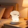 Custom Puppy Night Light Waving Bichon Frise